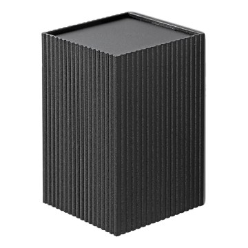 FARO 40535 - Sieninis šviestuvas SOLE 1xGU10/8W/230V juoda šukuotas kampinis