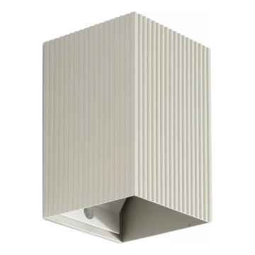 FARO 40536 - Sieninis šviestuvas SOLE 1xGU10/8W/230V pilka šukuotas kampinis