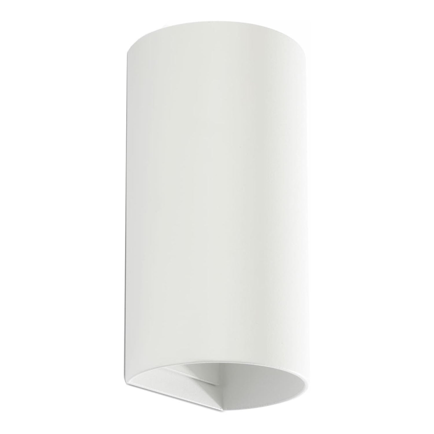 FARO 40538 - Sieninis šviestuvas SOLE 2xGU10/8W/230V balta apvalus