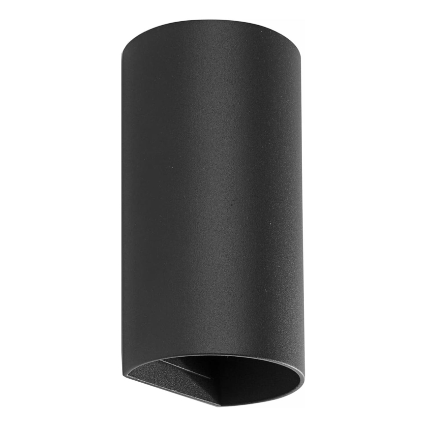 FARO 40539 - Sieninis šviestuvas SOLE 2xGU10/8W/230V juoda apvalus