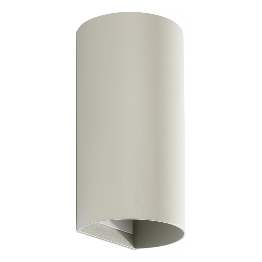 FARO 40540 - Sieninis šviestuvas SOLE 2xGU10/8W/230V pilka apvalus