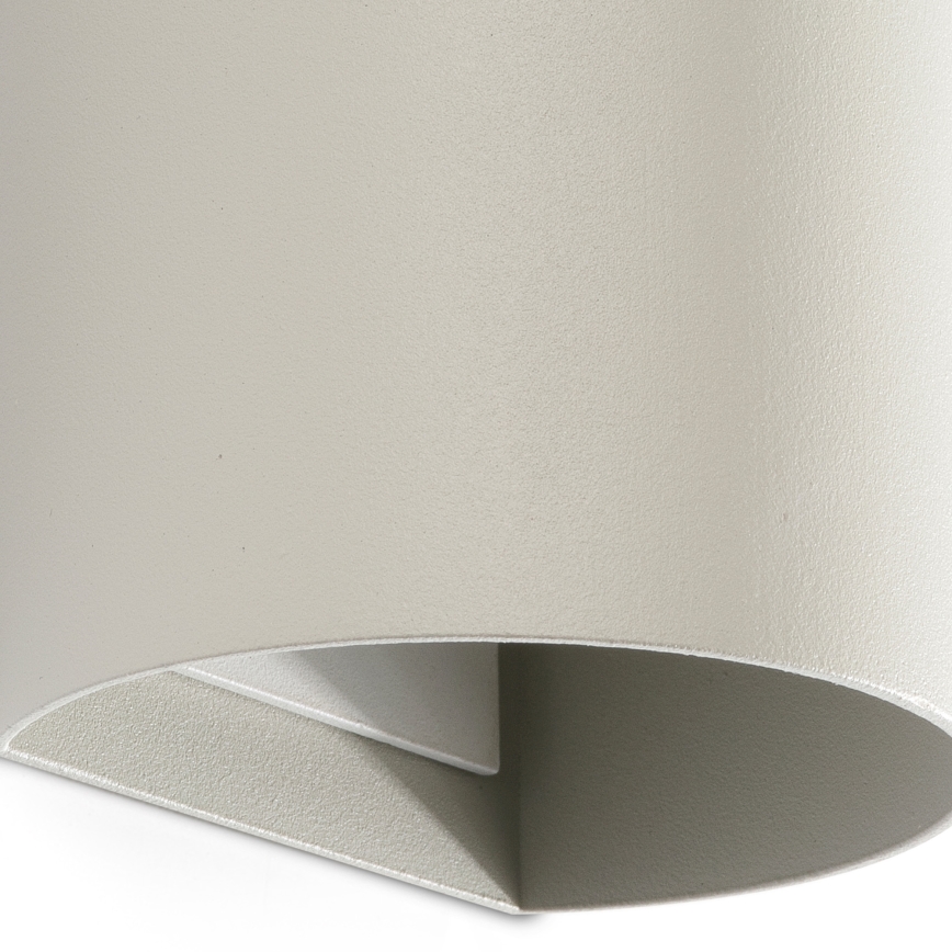 FARO 40540 - Sieninis šviestuvas SOLE 2xGU10/8W/230V pilka apvalus