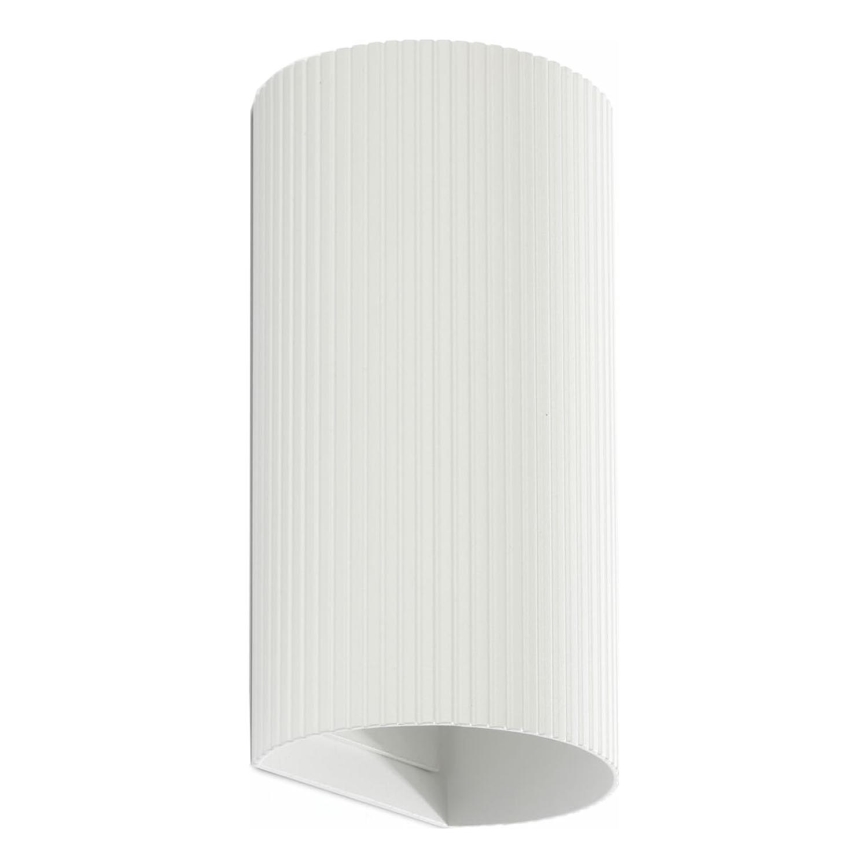 FARO 40542 - Sieninis šviestuvas SOLE 2xGU10/8W/230V balta šukuotas apvalus