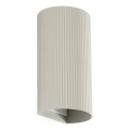 FARO 40544 - Sieninis šviestuvas SOLE 2xGU10/8W/230V pilka šukuotas apvalus