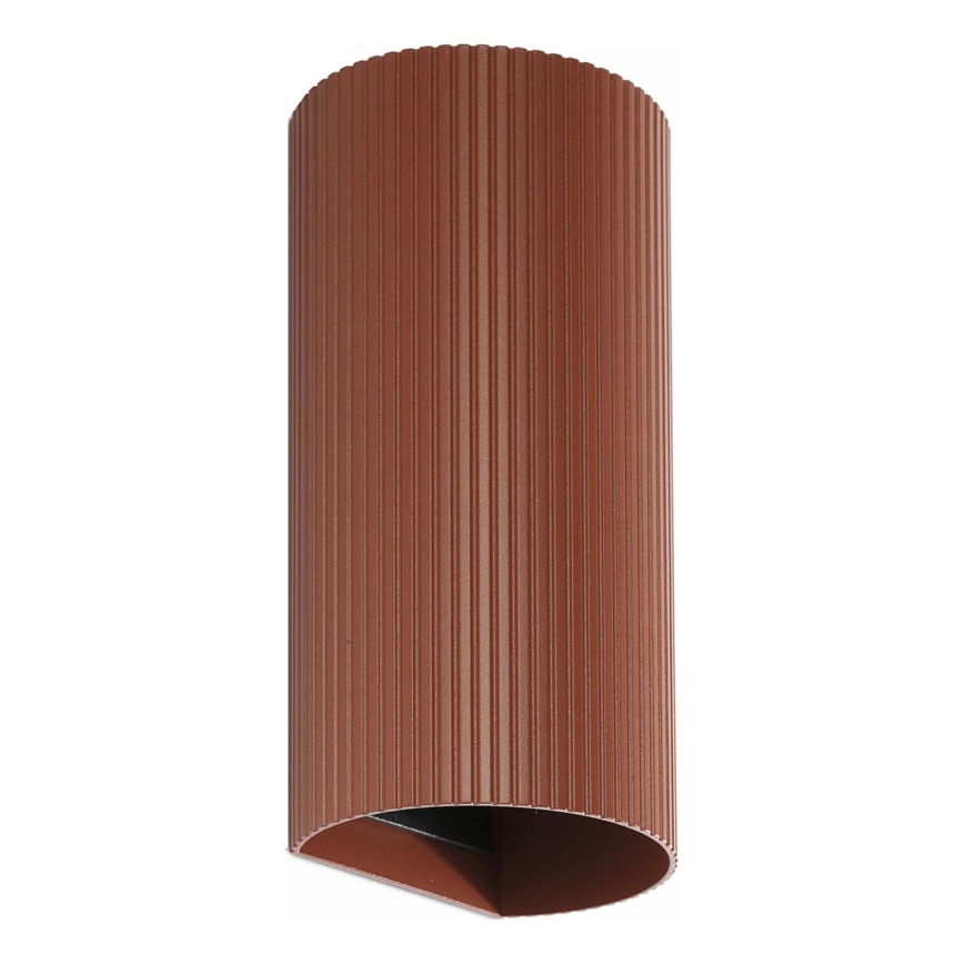 FARO 40545 - Sieninis šviestuvas SOLE 2xGU10/8W/230V plyta šukuotas apvalus