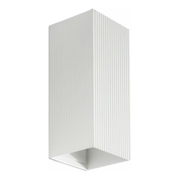 FARO 40565 - Sieninis šviestuvas SOLE 2xGU10/8W/230V balta šukuotas kampinis