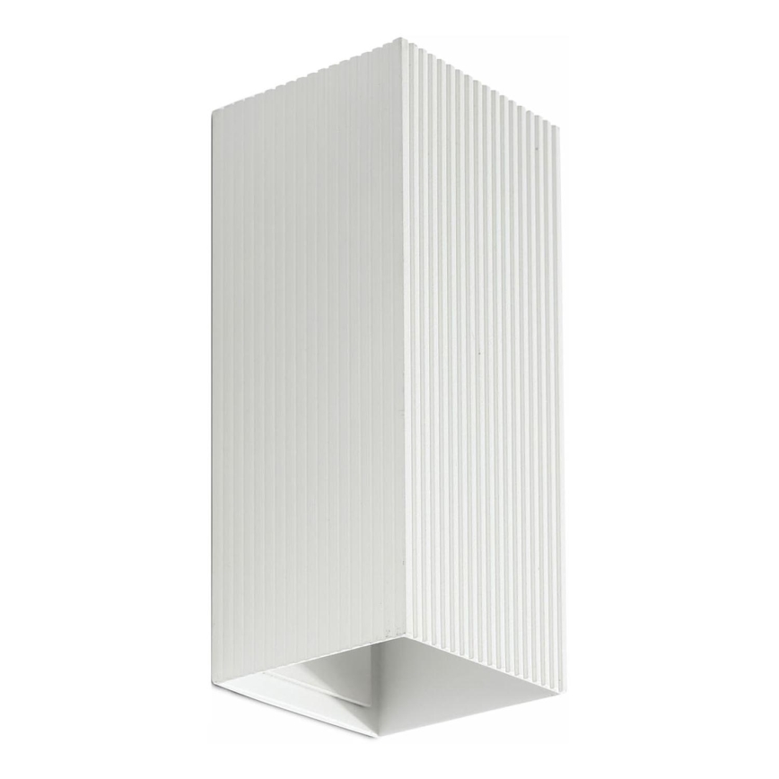 FARO 40565 - Sieninis šviestuvas SOLE 2xGU10/8W/230V balta šukuotas kampinis