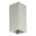 FARO 40567 - Sieninis šviestuvas SOLE 2xGU10/8W/230V pilka šukuotas kampinis