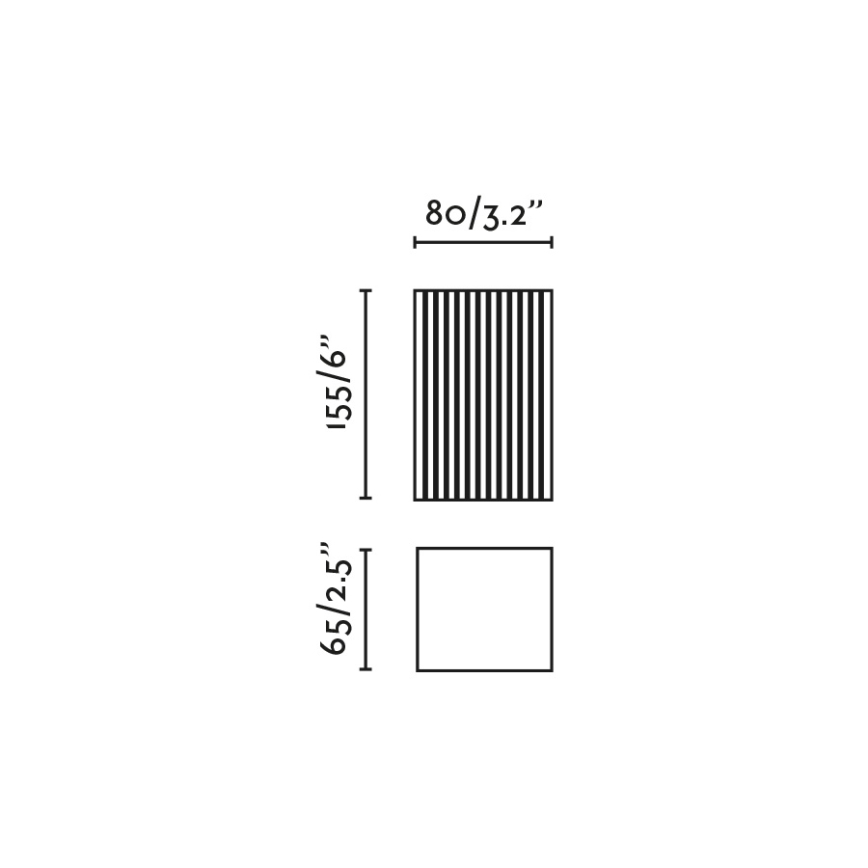 FARO 40567 - Sieninis šviestuvas SOLE 2xGU10/8W/230V pilka šukuotas kampinis