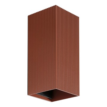 FARO 40568 - Sieninis šviestuvas SOLE 2xGU10/8W/230V plyta šukuotas kampinis