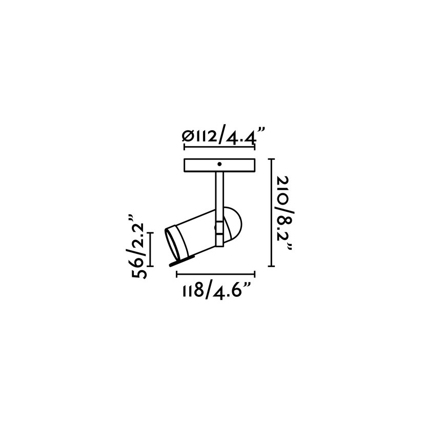 Faro 43531 - Akcentinis šviestuvas ORLEANS 1xGU10/8W/230V sidabro spalvos /juodas