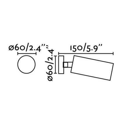 FARO 43722 - Akcentinis šviestuvas STAN 1xGU10/8W/230V balta