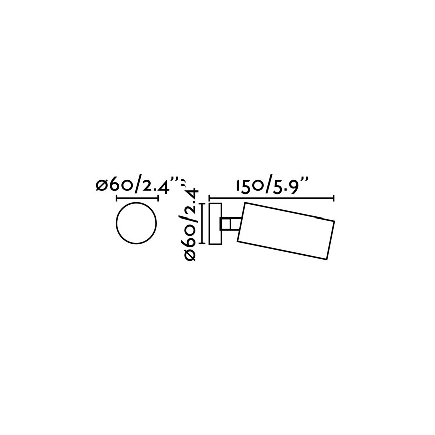 FARO 43722 - Akcentinis šviestuvas STAN 1xGU10/8W/230V balta