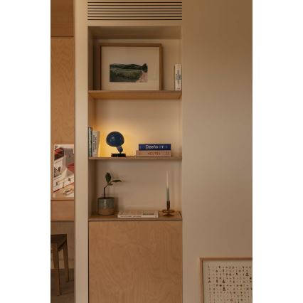 FARO 56102 - Stalinis šviestuvas su gnybtu 2in1 BELA 1xE27/15W/230V mėlyna