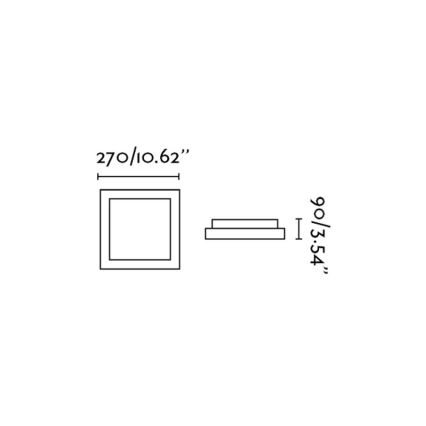 FARO 62983 - Lubinis šviestuvas TOLA 1 1xE27/20W/230V