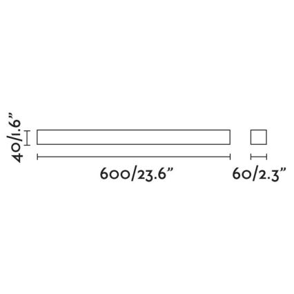 FARO 63316 - LED Vonios veidrodžio šviestuvas NILO-1 LED/12W/230V IP44 juodas