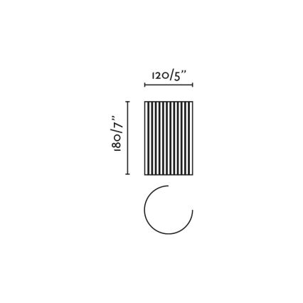 FARO 63435 - Sieninis šviestuvas TRAMA 1xE14/7W/230V balta
