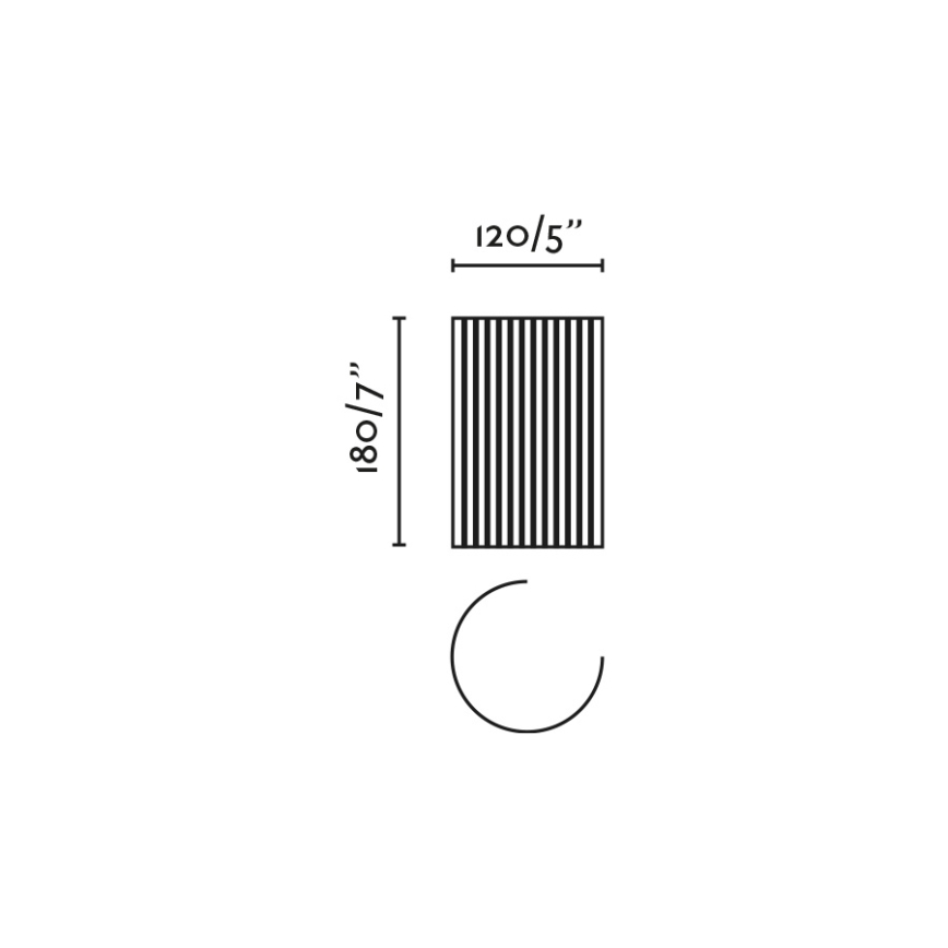 FARO 63435 - Sieninis šviestuvas TRAMA 1xE14/7W/230V balta