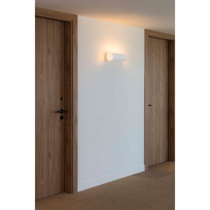 FARO 63436 - Sieninis šviestuvas TRAMA 2xE14/7W/230V balta
