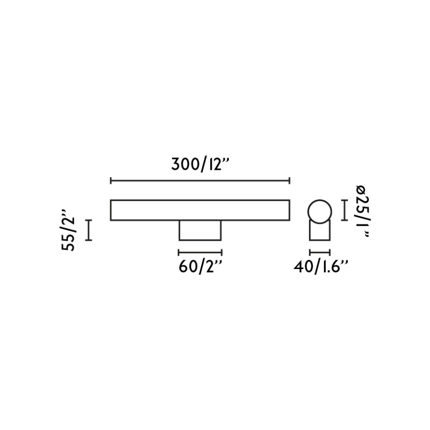 FARO 63550 - LED vonios veidrodžio apšvietimas CALMA LED/5W/230V IP44 mėlyna