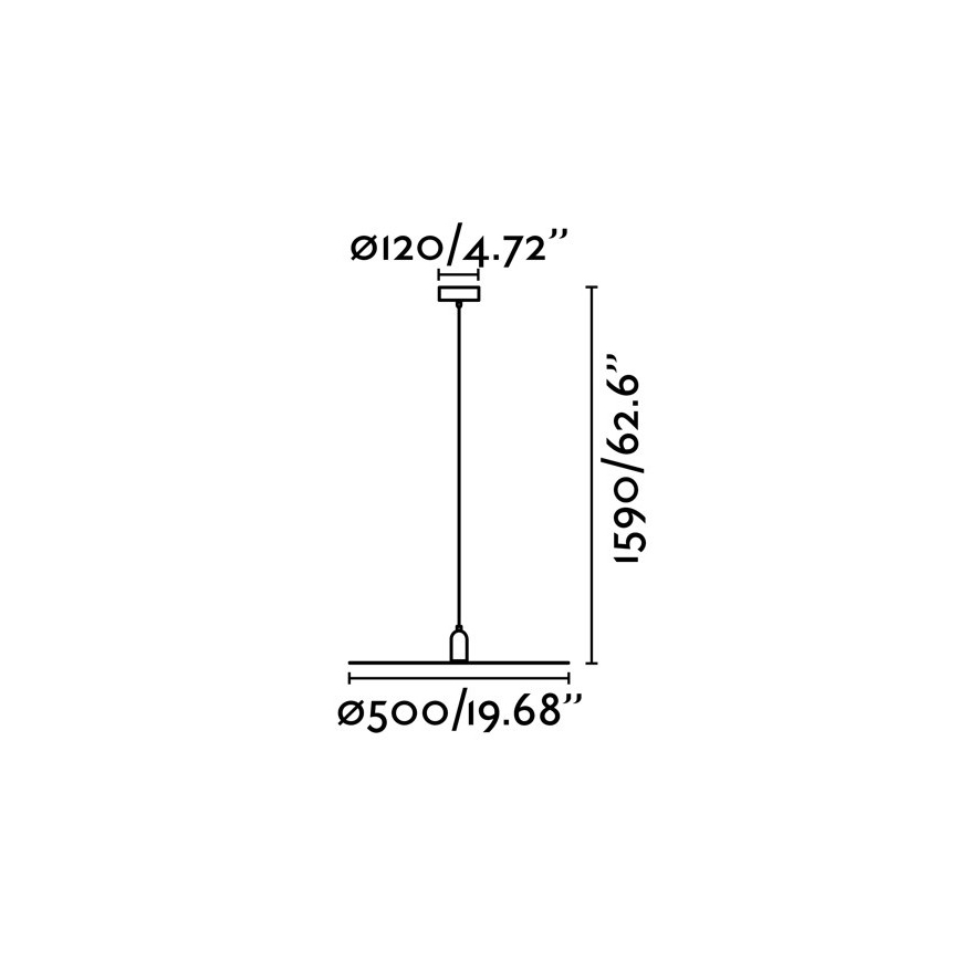 FARO 68145 - Pakabinamas sietynas PLAT 1xE27/60W/230V