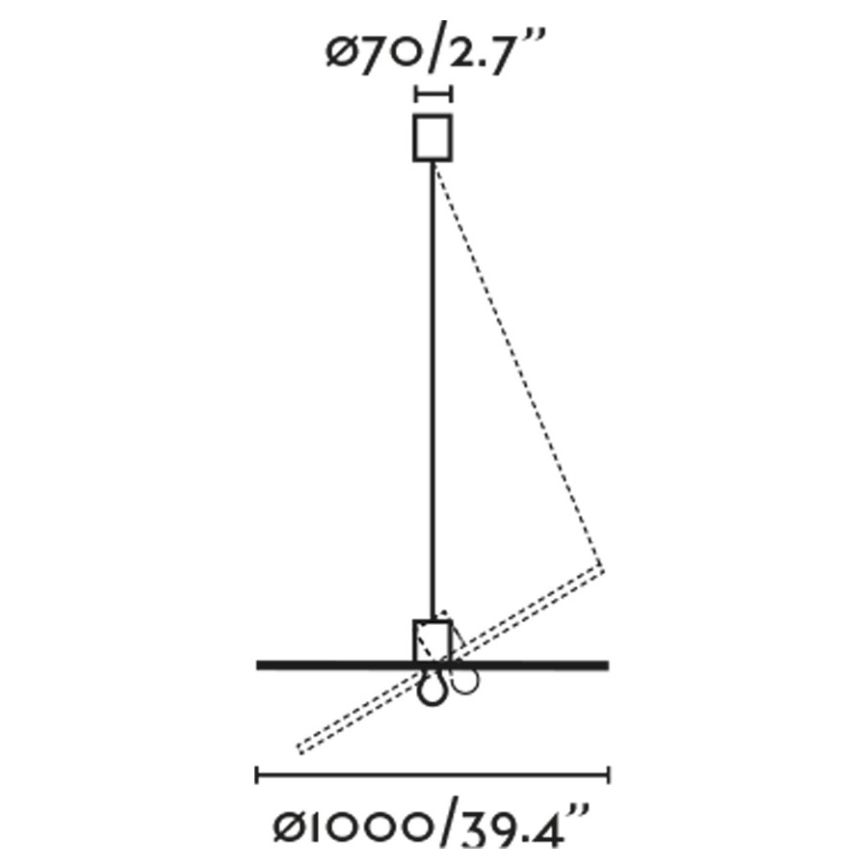 FARO 68590-70 - Pakabinamas sietynas COSTAS 1xE27/15W/230V d. 100 cm juoda/rotango