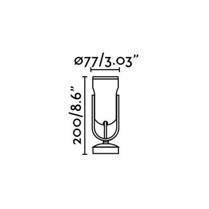 FARO 70035 - LED sieninis lauko šviestuvas SLOT-1 LED/14W/230V IP65 3000K