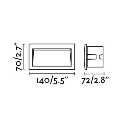 FARO 70147 - LED Lauko įleidžiamas šviestuvas SEDNA-2 LED/3W/230V IP65