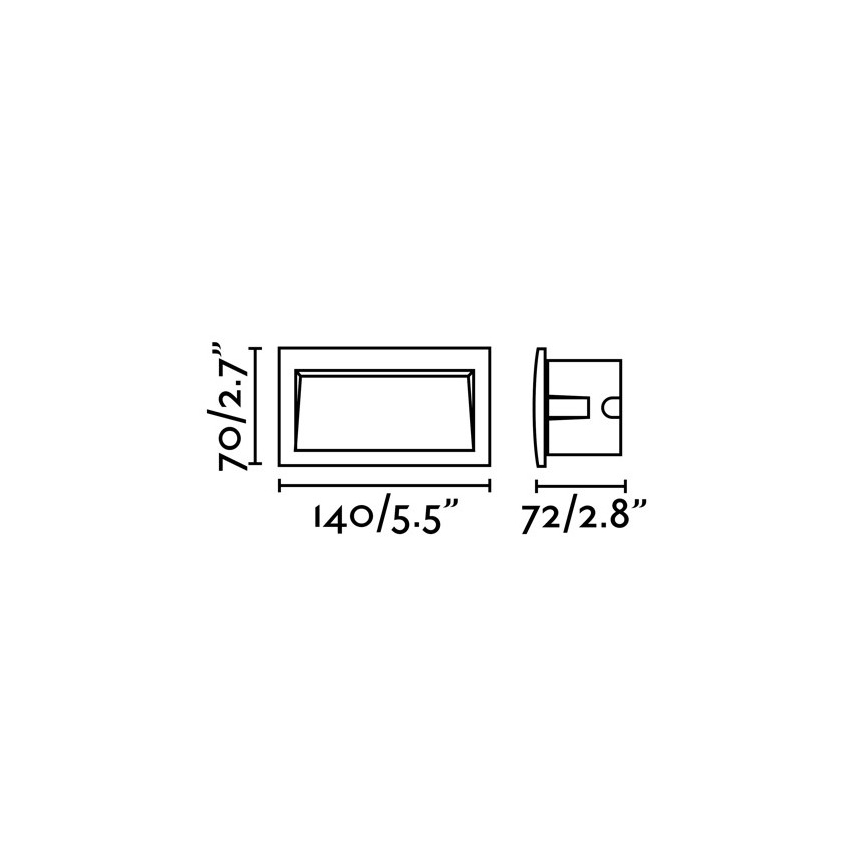 FARO 70147 - LED Lauko įleidžiamas šviestuvas SEDNA-2 LED/3W/230V IP65
