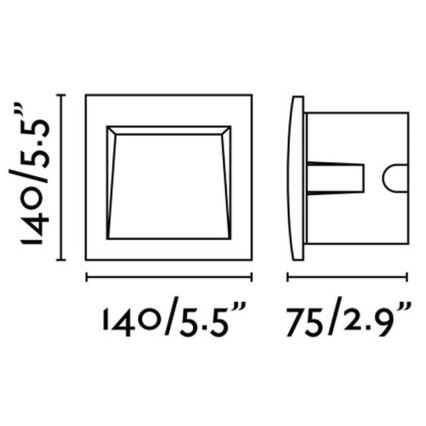 FARO 70148 - LED Lauko įleidžiamas šviestuvas SEDNA-3 LED/3W/230V IP65