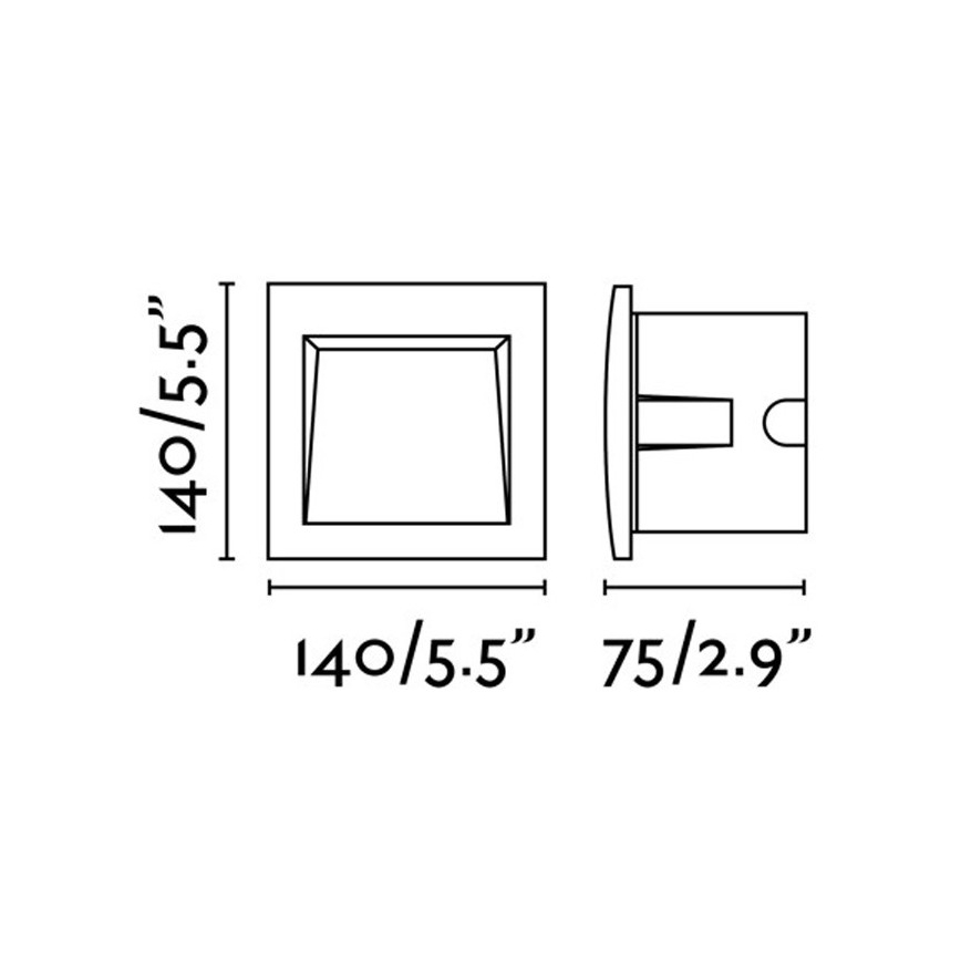 FARO 70148 - LED Lauko įleidžiamas šviestuvas SEDNA-3 LED/3W/230V IP65
