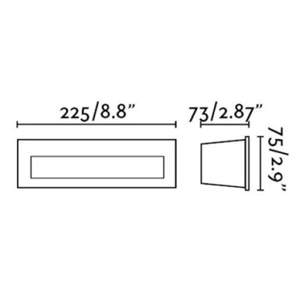 FARO 70271 - LED lauko įleidžiamasis šviestuvas NAT LED/8W/230V IP65 balta