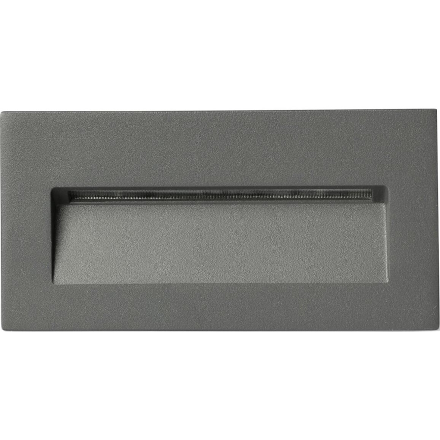 FARO 70289 - LED Įmontuojamas šviestuvas MANI LED/5W/230V 2200/2700/3200/4000K IK07 IP65 pilka