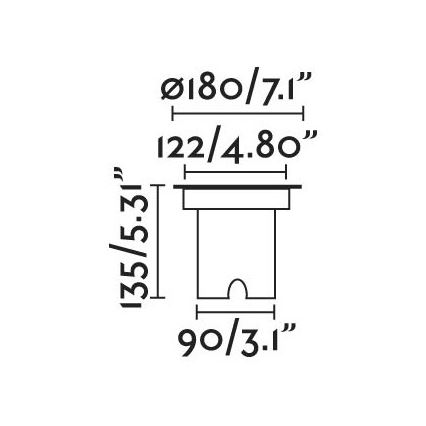 FARO 70309 - LED lauko įvažiavimo šviestuvas GEISER LED/12,5W/230V IK08 IP67