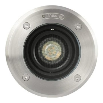 FARO 70310 - Lauko pravažiuojamas šviestuvas GEISER 1xGU10/8W/230V IK08 IP67, iš nerūdijančio plieno