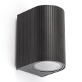 FARO 70322 - Lauko sieninis šviestuvas ESTELA 1xGU10/5W/230V IP65 juodas