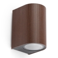 FARO 70324 - Lauko sieninis šviestuvas ESTELA 1xGU10/5W/230V IP65 rudas