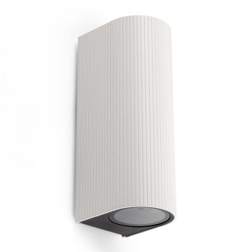 FARO 70328 - Lauko sieninis šviestuvas ESTELA 2xGU10/5W/230V IP65 baltas