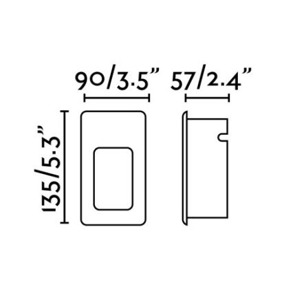 FARO 70396 - LED Lauko įleidžiamas šviestuvas NASE-2 LED/3W/230V IP44