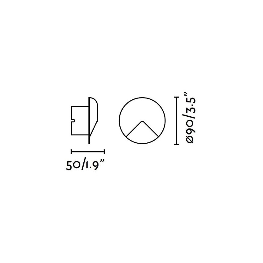 FARO 70397 - LED sieninis lauko šviestuvas UVE LED/2W/230V IP44