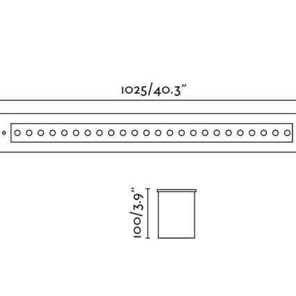 FARO 70448 - LED Įleidžiamas lauko šviestuvas GRAVA LED/42W/24V IP67