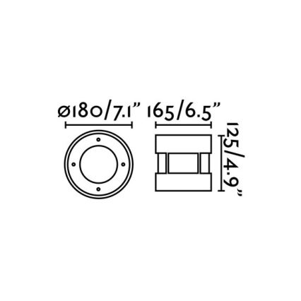 FARO 70589 - LED Lauko įvažiavimo šviestuvas SURIA-12 LED/12W/230V IK08 IP67