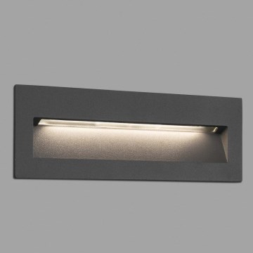 FARO 70638 - LED Lauko įmontuojamas šviestuvas NAT LED/8W/230V IP65 juodas