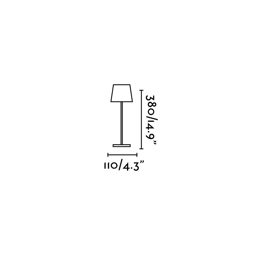 FARO 70776 - LED LED Reguliuojama lauko jutiklinė stalinė lempa TOC LED/2,2W/230V IP54