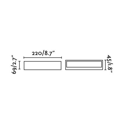 FARO 71052 - LED sieninis lauko šviestuvas TOLUCA LED/16W/230V IP65