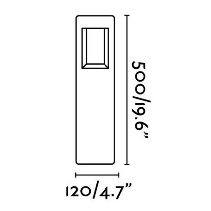 FARO 71199 - LED lauko šviestuvas NAYA LED/8W/230V IP54