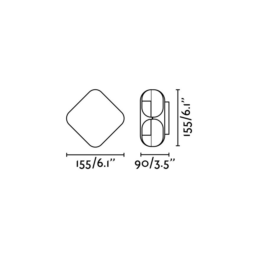 FARO 71212 - Sieninis LED lauko šviestuvas BU-OH LED/12W/230V IP65