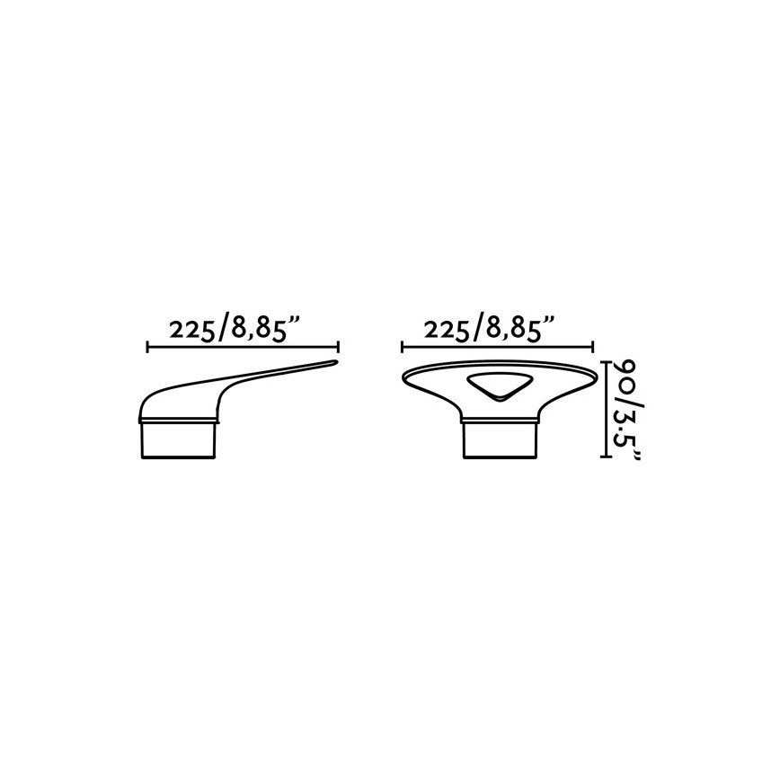FARO 71223 - Sieninis LED lauko šviestuvas LOTUS LED/18W/230V IP65