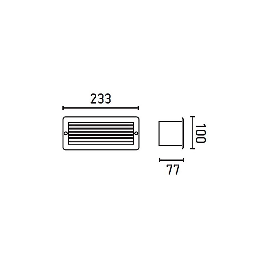 FARO 71480 - Lauko sieninis šviestuvas ESCA 1xE27/40W/230V IP44