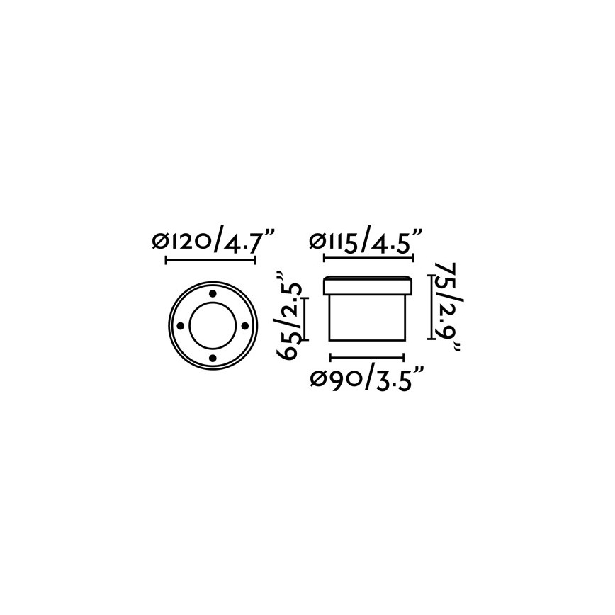FARO 71495 - LED Lauko įvažiavimo šviestuvas LIO 1xGX53/6W/230V IK08 IP67
